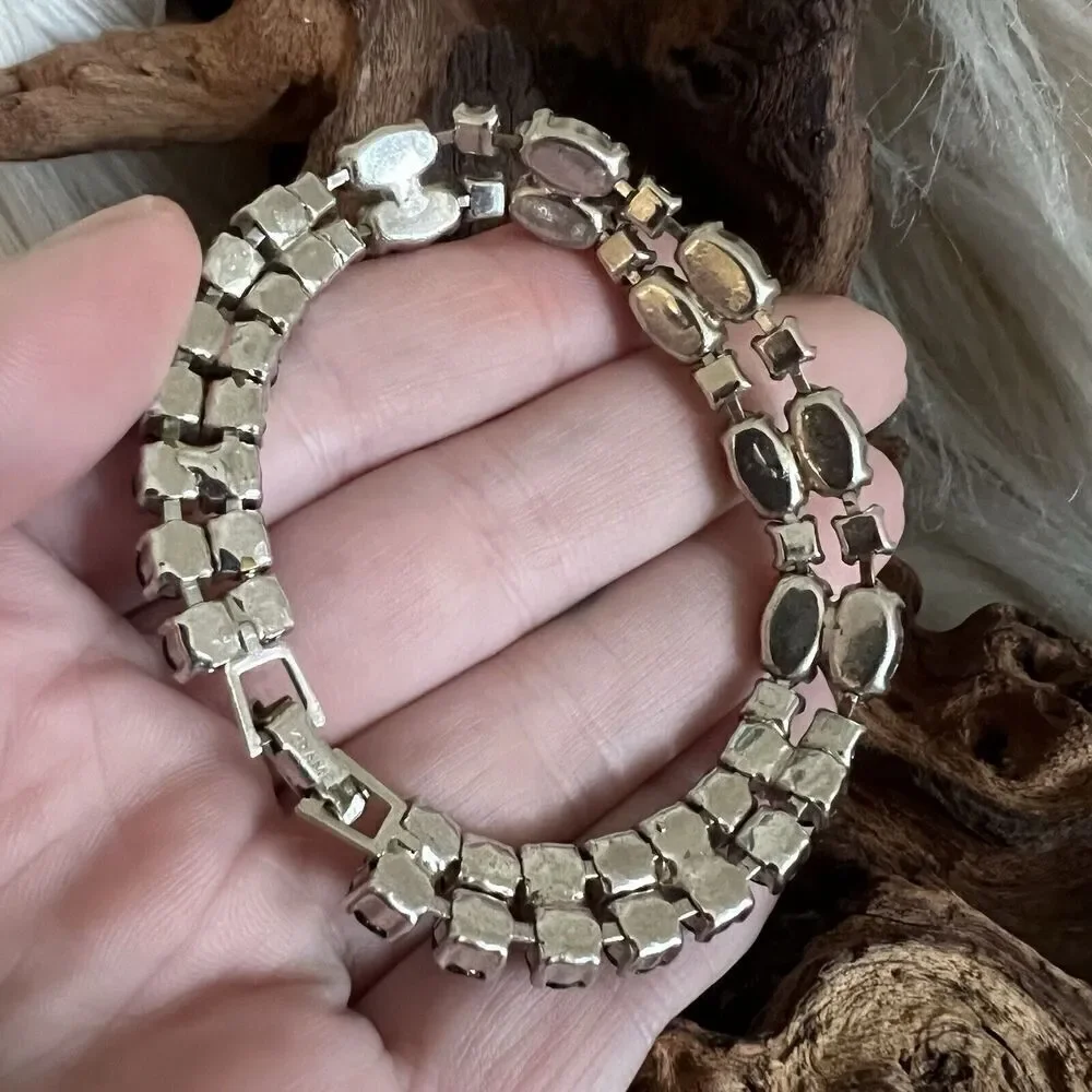Vintage Kramer Signed Tennis Bracelet 7